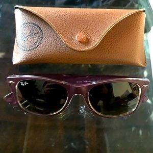 Purple ray-bans. Authentic. Barely worn.